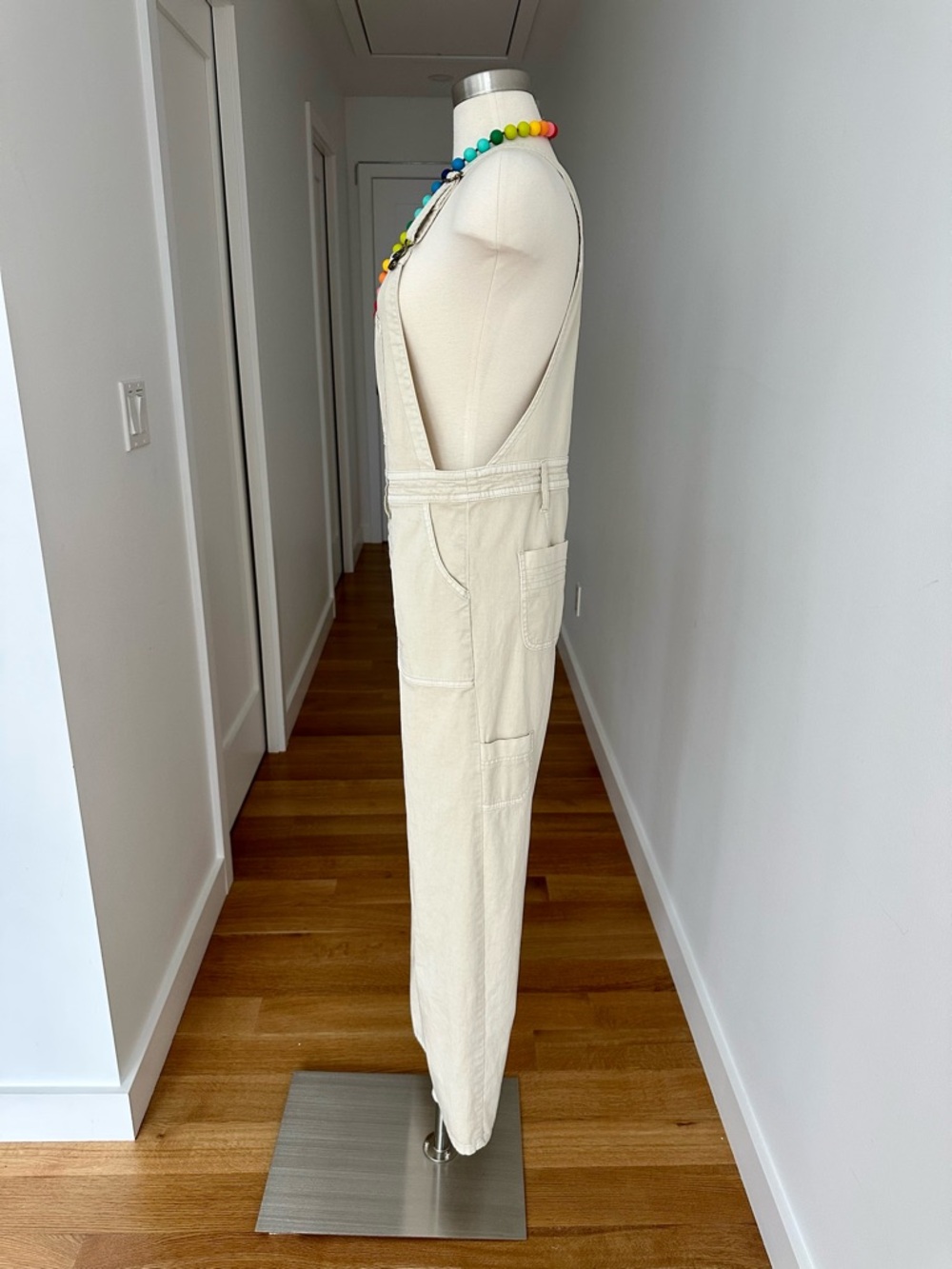 Prana Sancho Overalls, Size Small, Cream - Picture 6 of 14